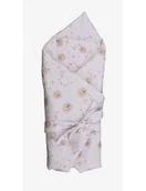 Rożki i beciki - Baby in World Becik Rożek bawełna Dmuchawce beż - miniaturka - grafika 1