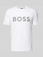 Koszulki męskie - T-shirt z nadrukiem z logo - miniaturka - grafika 1