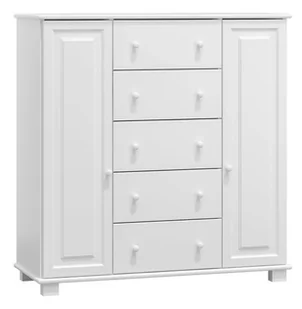 Komoda drewniana sosnowa nr60 g47 biała - Komody - miniaturka - grafika 1