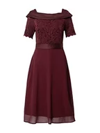 Sukienki - ApartFashion Damska sukienka koronkowa, bordowa, normalna - miniaturka - grafika 1