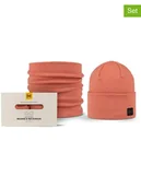 Czapki damskie - Buff 2-częściowy zestaw w kolorze pomarańczowym - miniaturka - grafika 1
