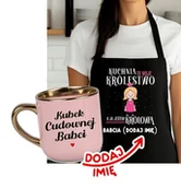 Gadżety dla niej i dla niego - Zestaw prezentowy dla Babci - Fartuch kuchenny plus kubek - miniaturka - grafika 1