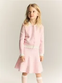 Swetry dla dziewczynek - Reserved - Dzianinowa spódnica z wiskozą - wielobarwny - miniaturka - grafika 1