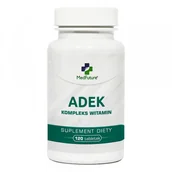 Włosy, skóra, paznokcie - MEDFUTURE MedFuture ADEK Kompleks Witamin, 120tabl. - miniaturka - grafika 1