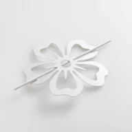 Akcesoria do wystroju okien - Douceur d'intérieur Douceur dintérieur Spinka do zasłony biała KWIAT 1 sztuka B07PGWQVS4 - miniaturka - grafika 1