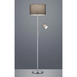 Trio HOTEL Popielata Lampa podłogowa stojąca 403900211 - Lampy stojące - miniaturka - grafika 1