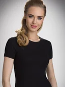 Bluzki damskie - Bluzka Natasza Czarna - miniaturka - grafika 1