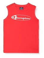 Koszulki i topy damskie - Champion Boy's Legacy Graphic Shop S/L Tank Top, czerwony, 9-10 lat - miniaturka - grafika 1