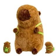 Maskotki i pluszaki - Maskotka pluszowa KAPIBARA Z PLECAKIEM Przytulanka zabawka 55cm MIŚ prezent - miniaturka - grafika 1