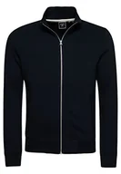 Bluzy męskie - Superdry Vintage Logo Emb Zip Track Bluza męska, Eclipse Navy, L - miniaturka - grafika 1