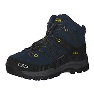 Buty dla chłopców - CMP Kids Rigel Mid Trekking Shoe Wp Buty trekkingowe i trekkingowe Uniseks - dzieci, Czarny niebieski 706, 36 EU - miniaturka - grafika 1