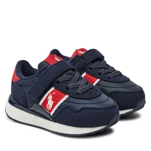 Sneakersy Polo Ralph Lauren Train 90 Sport Ps RL00631413 Granatowy - Buty dla chłopców - miniaturka - grafika 1