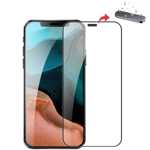 EX Pro 2.5D Metal Mesh Case-Fit Glass Szkło Hartowane iPhone XS Max/11 Pro Max (Black) - Szkła hartowane na telefon - miniaturka - grafika 1