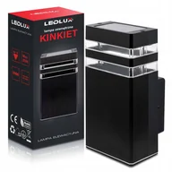 Lampy ogrodowe - Lampa elewacyjna LED zewnętrzna kinkiet ogrodowy GU10 czarna - miniaturka - grafika 1