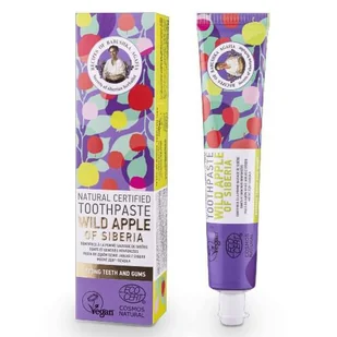 Agafia Agafia - Receptury Babuszki Agafii - Natural Toothpaste - Wild Apple of Siberia - Naturalna pasta do zębów - Dzikie Jabłko z Syberii - 85 g - Płyny do płukania jamy ustnej - miniaturka - grafika 2