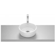Umywalki - ROCA A327B15000 OPTICA Umywalka nablatowa ROUND CR 35 cm BIAłY POłYSK - miniaturka - grafika 1