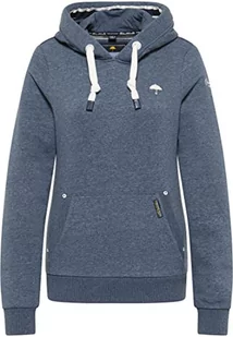 Schmuddelwedda Damska bluza z kapturem 34619065, granatowy melanż M - Bluzy damskie - miniaturka - grafika 1
