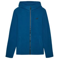 Bluzy sportowe męskie - Męska bluza 4F Fleece M290 Rozmiar: M / Kolor: niebieski - miniaturka - grafika 1