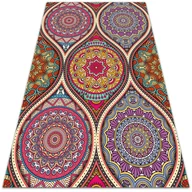 Dywany zewnętrzne - Dywan na taras zewnętrzny Kolorowa mandala 60x90 cm - miniaturka - grafika 1