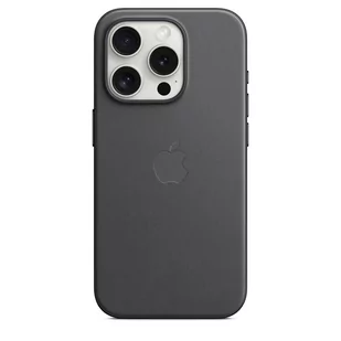 Apple Etui z tkaniny FineWoven do iPhone 15 Pro z MagSafe – Czarne - Etui i futerały do telefonów - miniaturka - grafika 4