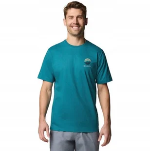 Columbia Kettle River Outdoor Tee 2120411364 Zielone L - Koszulki męskie - miniaturka - grafika 1