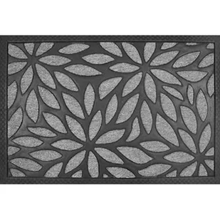 Wycieraczka plants prostokątna KONTRAST 40 x 60 cm czarnoszary - Wycieraczki - miniaturka - grafika 1