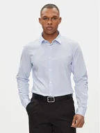 Koszule męskie - s.Oliver Koszula 2132556 Błękitny Slim Fit - miniaturka - grafika 1