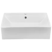 Umywalki - Umywalka nablatowa Flora Domino 43 x 51 Domino - miniaturka - grafika 1