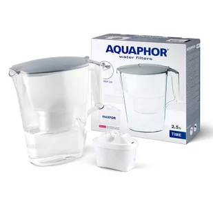 Aquaphor Time 2.5 l Szary - Dzbanki filtrujące - miniaturka - grafika 1