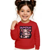 Bluzy dla dziewczynek - BLUZA DZIECIĘCA KPOP DEMON HUNTERS HUNTRIX 146-152 BAWEŁNIANA JAKOŚĆ - miniaturka - grafika 1