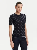 Swetry damskie - Guess Sweter W5GR20 Z3D60 Granatowy Regular Fit - miniaturka - grafika 1