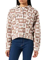 Kurtki damskie - Wrangler Heritage Cut Off damska kurtka dżinsowa, beżowy, S - miniaturka - grafika 1