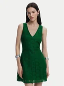 Sukienki - Desigual Sukienka koktajlowa 25SWVW53 Zielony Slim Fit - miniaturka - grafika 1