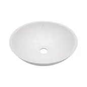 Umywalki - Umywalka nablatowa Rullo 450 biała - miniaturka - grafika 1