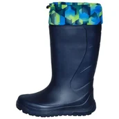 Obuwie robocze - Kalosz damski Eva granatowy z kołnierzem - miniaturka - grafika 1