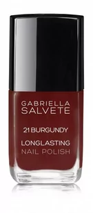 Gabriella Salvete Longlasting Enamel lakier do paznokci 11 ml 21 Burgundy - Lakiery do paznokci - miniaturka - grafika 1