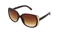 Okulary przeciwsłoneczne - Basley Damskie okulary przeciwsłoneczne 8292-A-01, brązowe, normalne, brązowy, jeden rozmiar - miniaturka - grafika 1