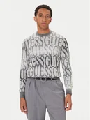 Swetry męskie - Guess Sweter M5BR24 Z0500 Szary Regular Fit - miniaturka - grafika 1