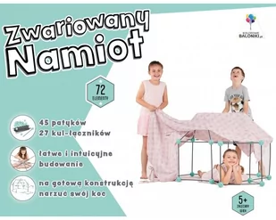 Zwariowany namiot szaro-zielony - Namioty i tipi dla dzieci - miniaturka - grafika 1