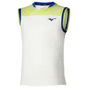 Koszulki sportowe męskie - Koszulka męska Mizuno Stargazer Shadow Sleeveless White Yellow S - miniaturka - grafika 1