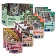 Mokra karma dla kotów - BOZITA Karma mokra Adult Kawałeczki w galarecie z rybą i mięsem Multibox 12 x 85 g - miniaturka - grafika 1