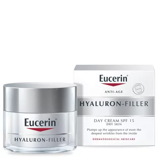 Eucerin Przeciwzmarszczkowy krem na dzień do skóry suchej i wrażliwej - Hyaluron-Filler Day Cream For Dry Skin - Kremy do twarzy - miniaturka - grafika 1