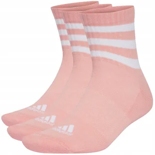 Skarpety adidas 3-Stripes Cushioned Sportswear Mid-Cut Socks 3 Pairs IZ0126 - Skarpetki damskie - miniaturka - grafika 1