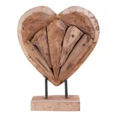 Figurki dekoracyjne - Drewniana dekoracja z drewna tekowego House Nordic Almada - miniaturka - grafika 1