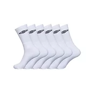 Skarpetki damskie - Umbro męskie skarpety sportowe odporne - zestaw 6 sztuk - wysokie skarpety męskie, Tenis, wygodne, biały, 43/46 EU - miniaturka - grafika 1