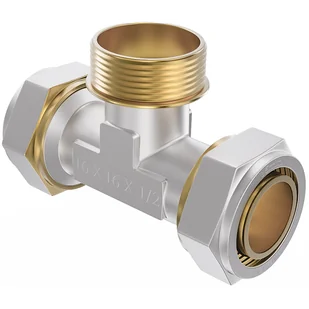 Mexen PEX-S trójnik skręcany PEX 32 x 3/4 GZ x 32 - W97233-3234M32-00 - Łączniki, trójniki, kształtki - miniaturka - grafika 1