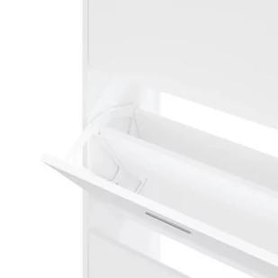 Lumarko Szafka na buty, biały, 63x24x147 cm, materiał drewnopochodny - Szafki na buty - miniaturka - grafika 7