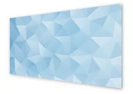 Dekoracje domu - Panel kuchenny HOMEPRINT Błękitne trójkąty 125x50 cm - miniaturka - grafika 1