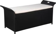 Ławki ogrodowe - Elior ławka ogrodowa Cain, czarna 4119 - miniaturka - grafika 1