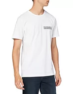 Koszulki męskie - Lee Męski t-shirt z logo Tonal, biały, S - miniaturka - grafika 1